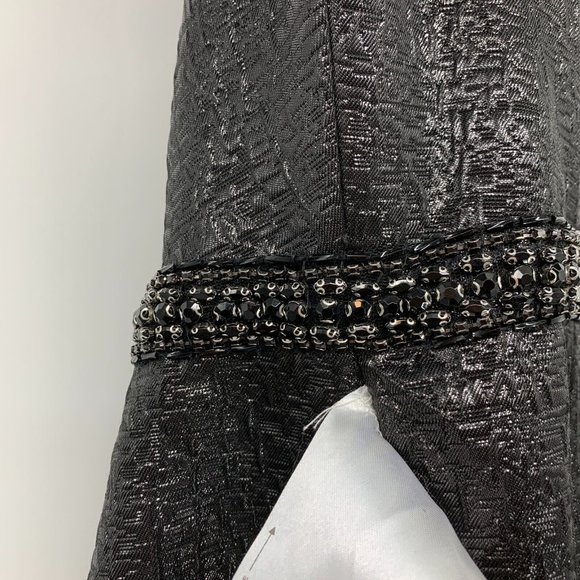 Mac Duggal Dress 66975 One Shoulder Metallic Ruffled Evening Gown - Picture 14 of 16